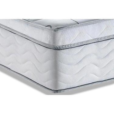 Imagem de Cama Box King: Colchão Molas Ensacadas Ortobom Superpocket Freedom Visco + Base White(193X203)