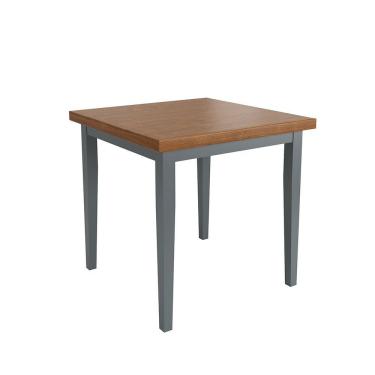 Imagem de Mesa Colors Em Madeira Maciça Quadrada 4 Lugares - 80 X 80cm Cinza
