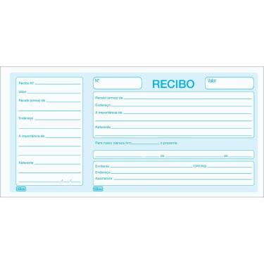 Imagem de Recibo Comercial Com Canhoto 50 Folhas Tilibra