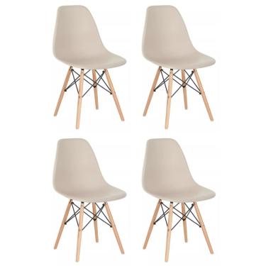 Imagem de Conjunto 4 Cadeiras Eames Eiffel Dkr Movescan Nude