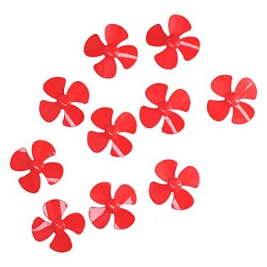 Imagem de 10pcs 60mm 4 Lâminas de Barcos Plásticos Com Acessórios de Brinquedo de Brinquedos Diy de 2 Mm para Modelo de Carro de Controle Remoto (Vermelho)