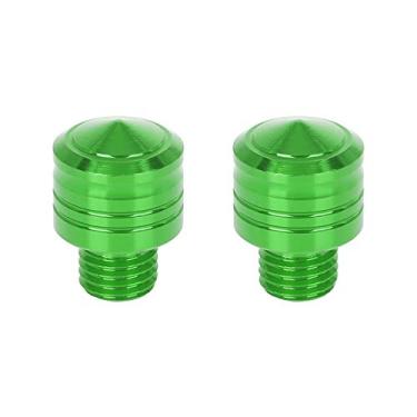 Imagem de X AUTOHAUX 2 peças de alargadores de orifício para espelho de motocicleta 10 mm parafuso normal verde universal