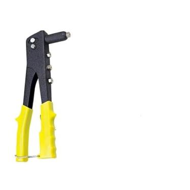 Imagem de Rebitadeira Manual Profissional Alicate Rebitador 9,5 pol 24cm 4 Bicos + 50 Rebites