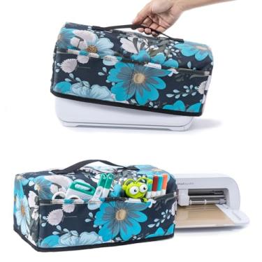 Imagem de AMOIGEE Capa Protetora Contra Poeira Compatível Com Máquina De Corte Cricut Joy Xtra Smart, Bolsos Para Acessórios E Ferramentas