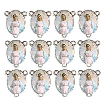 Imagem de 10 Entremeio Nossa senhora das Dores Oval Montagem de Terços