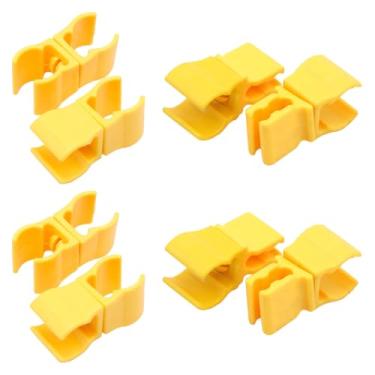 Imagem de SquEqu Pacote Com 6 Grampos De Fivela Para Bastões Agilidade, Adaptador Conector Giratório Treinamento Futebol, Pistas Obstáculos, Anéis Velocidade, Barreiras, Equipamentos Exercícios Futebol Faça V