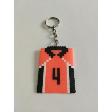 Imagem de Chaveiro Camisa Nishinoya Haikyuu Pixel Art - Pixel Jipa 