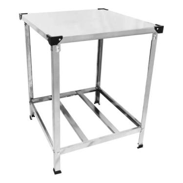 Imagem de Mesa Bancada 70x70 Inox - infinity grill