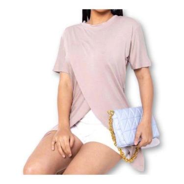 Imagem de Blusa feminina mullet manga curta elegante em viscolycra - Filó Modas,