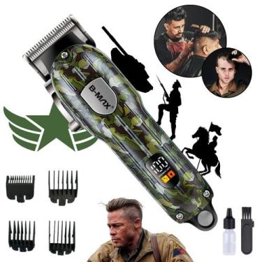 Imagem de Máquina Camuflada Profissional  Corte Preciso, Sem Fio e com Bateria R