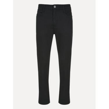 Imagem de Calça Dudalina Jeans Masculina Slim Acetinada Preta, 44