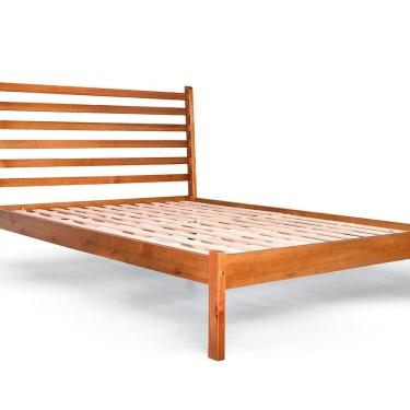 Imagem de Cama Queen em Madeira Maciça Paraíso Mogno Mel