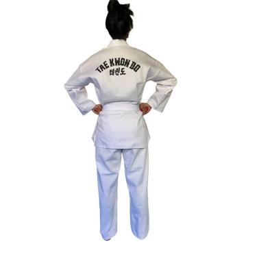 Imagem de Dobok Kimono Taekwondo - Brim Leve - Branco Adulto Homologado (A5)