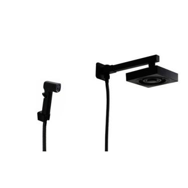 Imagem de Ducha AutoLimpante em ABS Black de Parede com Ducha Manual - AMG Metai