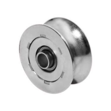 Imagem de Roldana Ferro Fundido Maciça 70mm Cano 1/2" Bucha - Uso em Portões - F