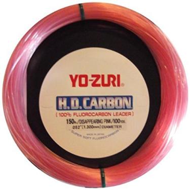 Imagem de Yo-Zuri HD60-Pound-DP HD Fluorocarbon Leader, Rosa, 27 kg, 30 jardas