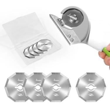 Imagem de 4 peças de lâminas rotativas de substituição para tesouras elétricas, novas lâminas de corte rotativo, compatíveis com tesouras sem fio Worx ZipSnip, RC2600K, RC2601, RC2602, WX080L, WX081L, Rockwell