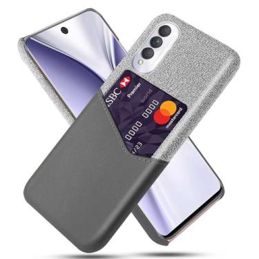 Imagem de Capa para Honor X20 SE,Anti-deslizamento,Proteção contra quedas de 360°,Resistência à impressão digital,Tela e caso de couro PU com 1 slot de cartão atrás-Gray