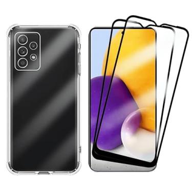 Imagem de Kit Capa Capinha Case + 2 Películas de Vidro 3d Para Samsung Galaxy A72