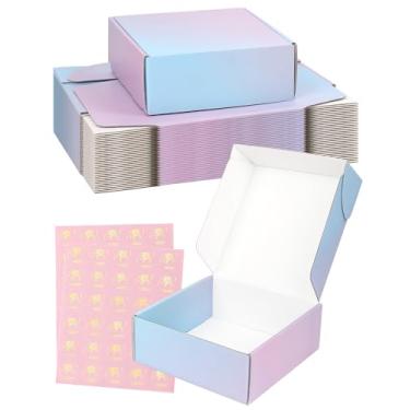 Imagem de TryDrem Caixas De Remessa 8X8X3" - Pacote Com 30: Papelão Ondulado Médio Roxo Para Pequenas Empresas