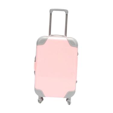 Imagem de MERIGLARE Mini mala porta-cílios portátil, caixa de embalagem fofa para lembrancinhas de festa, acessórios para casa de bonecas, caixa de armazenamento de, Rosa