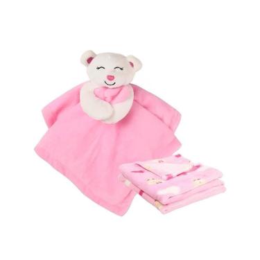 Imagem de Manta Para Bebê Com Naninha é Hora De Nanar Menina - Unik