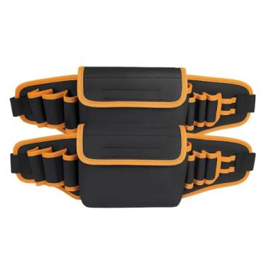 Imagem de Kit 2 Cintos Cinturão Bolsa Pochete Porta Ferramentas 8 Bolsos Eletricista Jardineiro Carpinteiro