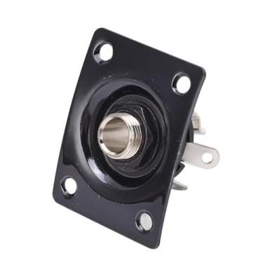 Imagem de AUNMAS TELECASTER GUITAR JACK PLACE METAL SOBRETE PLACA DE SOBRETE PARA TELECASTER GUITAR (Preto)