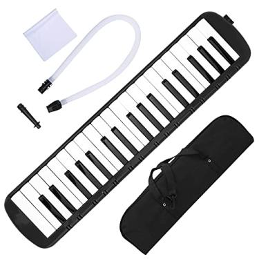 Imagem de RiToEasysports Melodica Portátil, 37 Teclas Kit Portátil de Instrumento Musical do Teclado Portátil para Piano para Iniciantes para Treinamento Profissional para Iniciantes para Iniciantes (Preto)