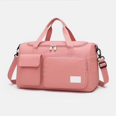 Imagem de Bolsa Mala Feminina Academia Esportiva Viagem Porta Tênis (Rosa)