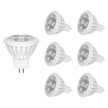 Imagem de Lâmpadas LED GOHDLAMP MR11 3W 2700K, branco quente, 12 V, pacote com 6