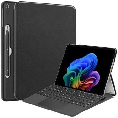 Imagem de DWaybox Capa para Microsoft Surface Pro 12 12 polegadas modelo 2025, capa protetora fina e leve com suporte, compatível com teclado Surface Pro 12 (apenas capa) - preta