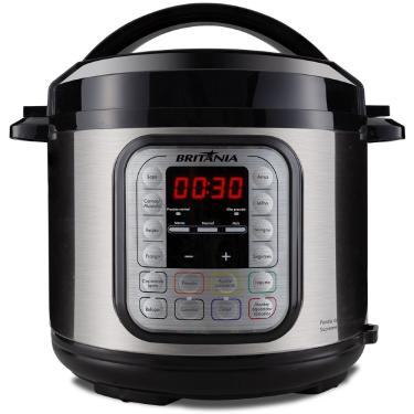 Imagem de Panela de Pressão Elétrica Britânia Supreme Gold BPP02G 900W 5L - Preto