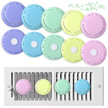 Imagem de Swiffen 10 peças de purificador de ar para toda a casa, difusor sólido passivo essencial, fragrância duradoura, grânulos adesivos, filtro de ventilação HVAC, sistema de fragrâncias domésticas