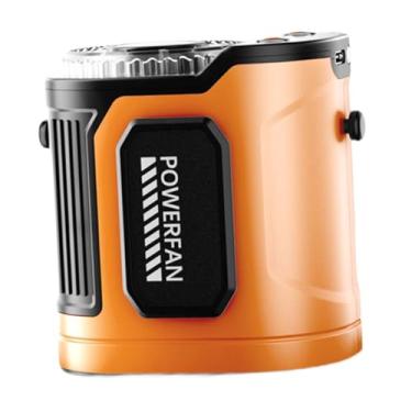 Imagem de Generic Ventilador com clipe de cintura Ventilador portátil silencioso Leve Recarregável de pescoço para jardinagem Trabalhos ao ar livre Esportes domésticos, Laranja