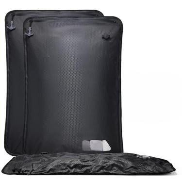 Imagem de Relime Sacos de vácuo essenciais para bagagem de viagem, sacos de compressão reutilizáveis para malas de mão e mochila, proteção espacial de vedação a vácuo para embalagem de pano (2 grandes sem bomba