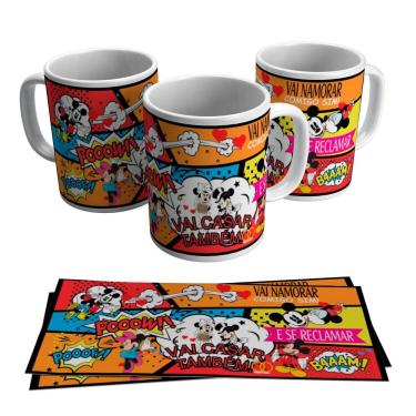 Imagem de Caneca Vai Namorar Comigo Sim Se Reclamar Vai Casar 325ml