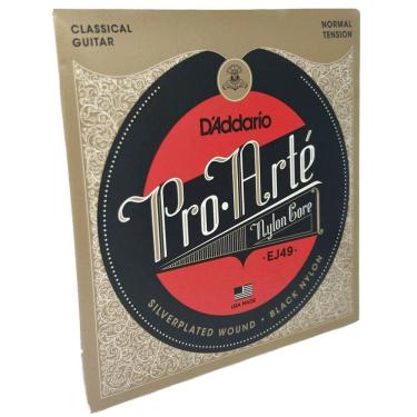 Imagem de Jogo Cordas Em Nylon Preto Violão - Daddario Ej49 Pro Arte