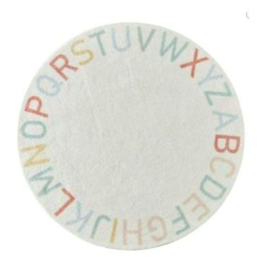 Imagem de Tapete Infantil Redondo Alfabeto Letra Quarto Bebê 1,40m - Koti, Letra