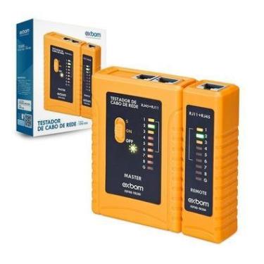 Imagem de Testador de Cabos Rj45 E Rj11, Exbom - Fepro-tr200