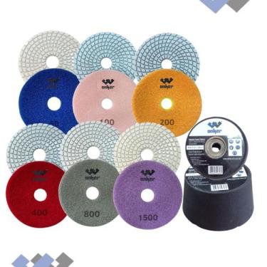 Imagem de Kit 6 Lixa+Rebolo P/ marmoretravertino - Anker do Brasil