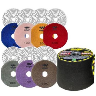 Imagem de 7 Lixa Diamantada Polir Mármore Granito Porcelanato 1 ReboIo - Anker