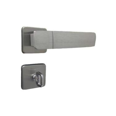 Imagem de Fechadura Capri Roseta Alumínio para Porta Banheiro - Mgm, Tamanho: WC