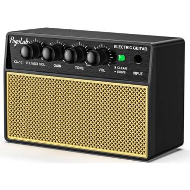 Imagem de Amplificador de guitarra POGOLAB Mini 10W recarregável Bluetooth elétr