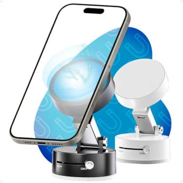 Imagem de Suporte Celular Magnético De Mesa Universal Á Vácuo Tripé - Hxt, Preto