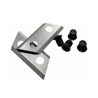 Imagem de Evylnorrs 1 par, lâminas de triturador de madeira, lâminas trituradoras de galhos, lâminas de triturador de jardim, lâminas de corte frente e verso de substituição de ferramenta elétrica, compatível