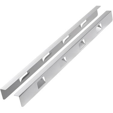 Imagem de 2 peças 316 capas de fogão de aço inoxidável kit de acabamento entre forno e bancada e máquina de lavar louça, resistente ao calor e fácil de limpar (23,4 pés prata)