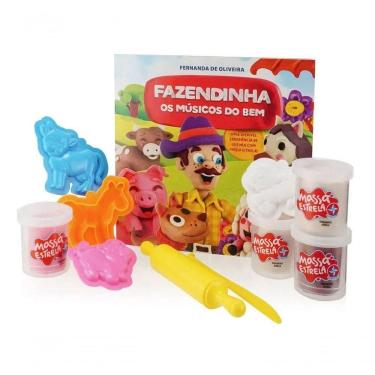 Imagem de Livro Fazendinha C- 4 Potes De Massinha - Estrela