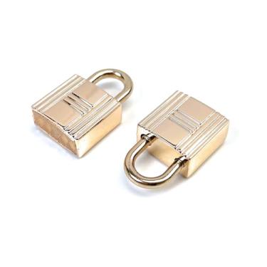 Imagem de VersaKits Pacote com 4 mini cadeados dourados sem chave – fechaduras pequenas sem combinação de metal para bolsas, mochilas, bagagens, caixas de joias e armazenamento
