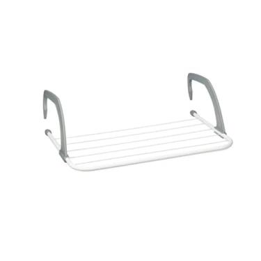 Imagem de VARAL SUSPENSO DE FIXAR EM ARMÁRIOS, JANELAS, BOX, MURETAS – COMPACTO E RESISTENTE (50X28)